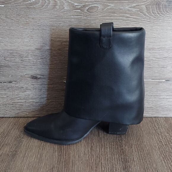 STEVE MADDEN Liddy Block Heel Bootie In Black Size 11 - Picture 6 of 10